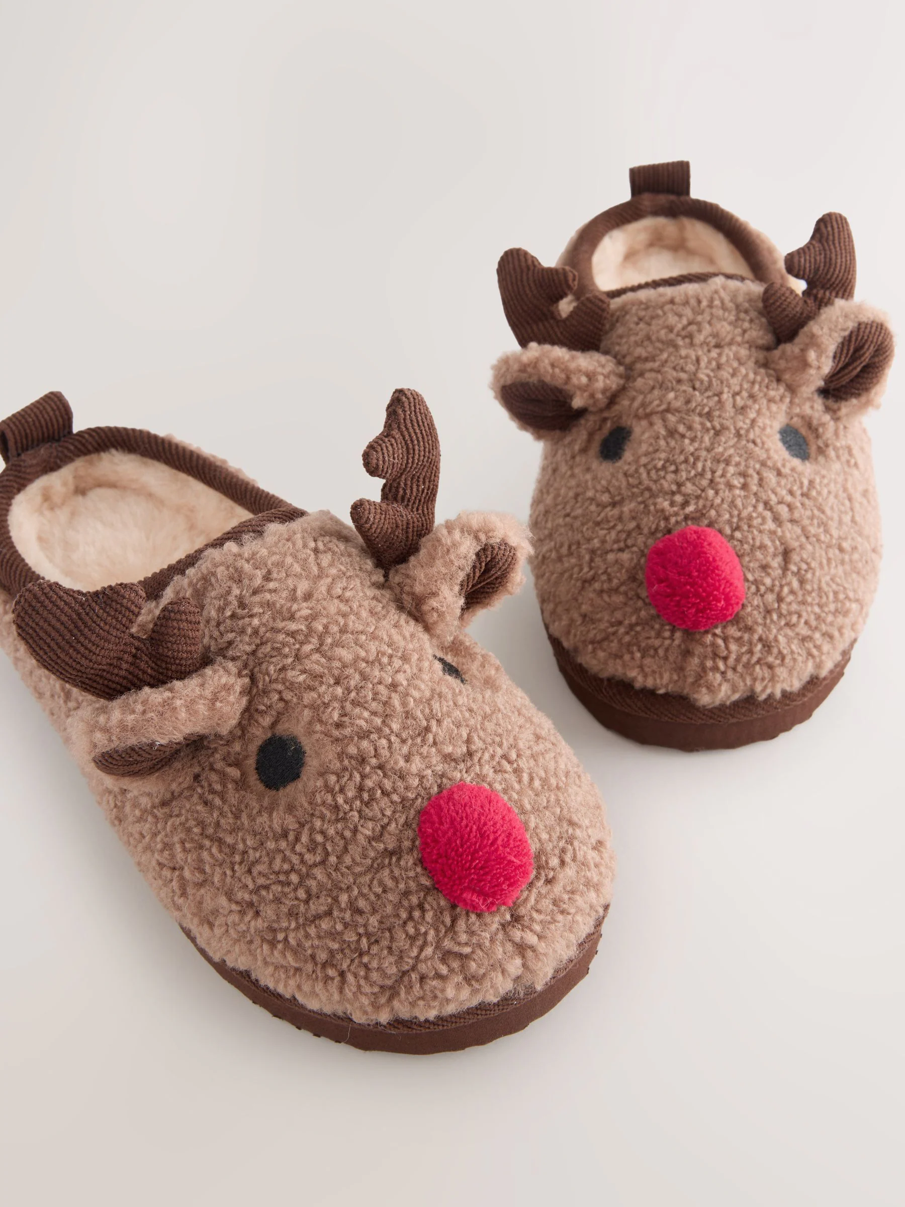 Bruin rendier - Kerstmis Gezellige Pantoffel Muiltjes