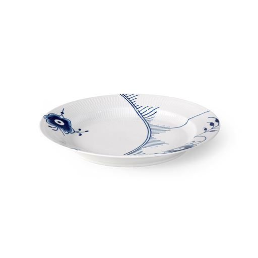 Royal Copenhagen Blå Mega Riflet Rundt Fad, Ø33 cm