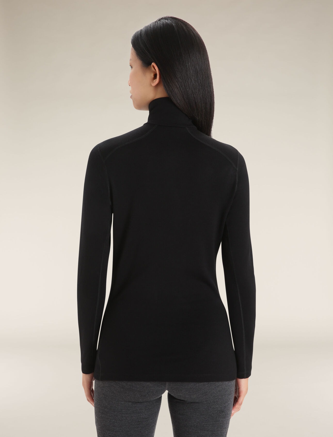 Merino 260 Tech LS Half Zip Dame Black
