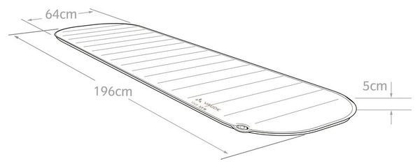 Matelas Vaude Tour 5 L Rouge