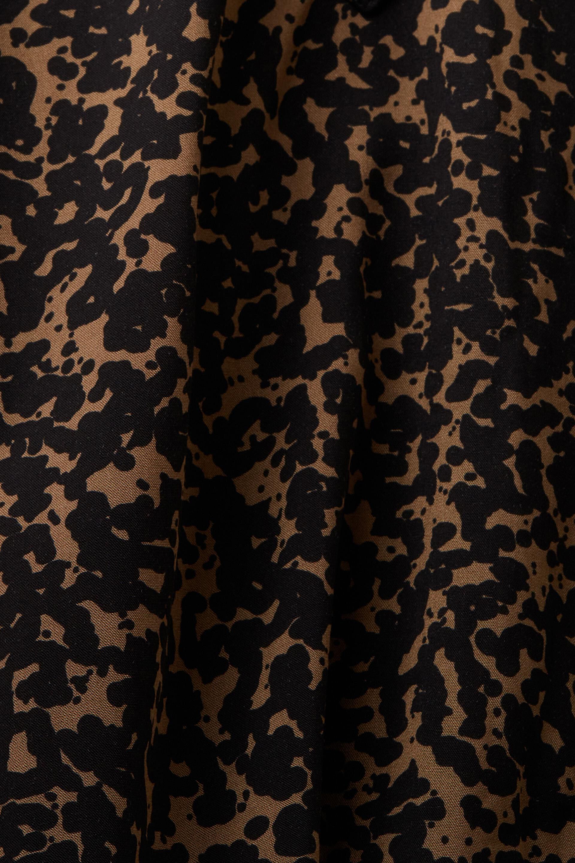 Blouse à encolure fendue animée d'un motif, LENZING™ ECOVERO™