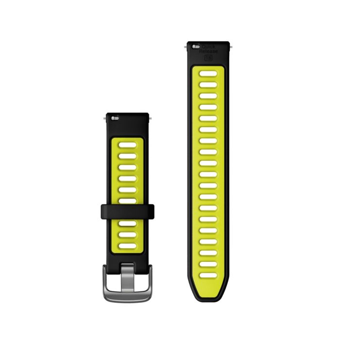 Garmin Unisex Tilbehør til ure/armbånd Quick Release 18 mm Strap (Silicone) Sort