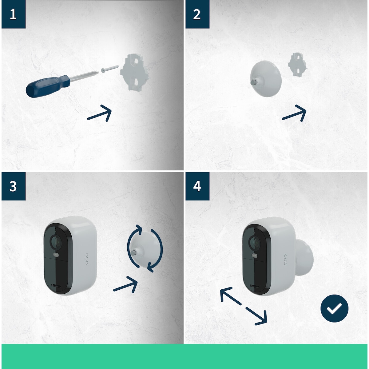Arlo Essential HD XL utendørs sikkerhetskamera (2-pakning)