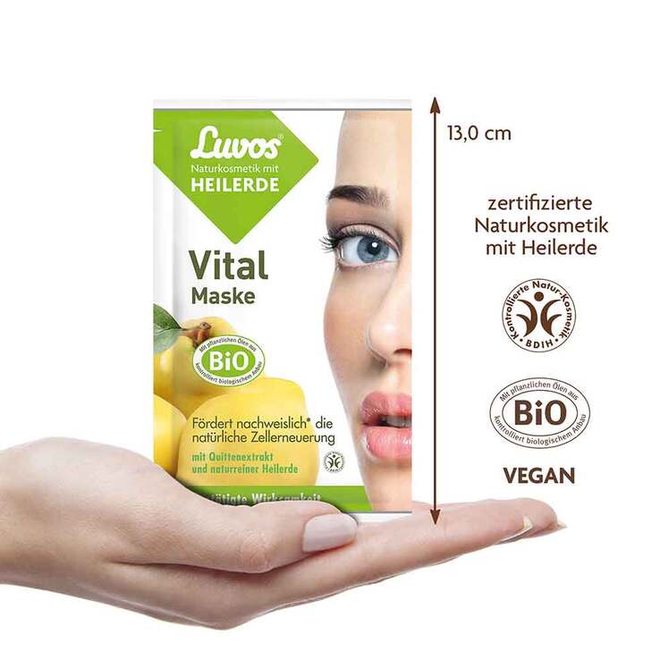 Luvos Naturkosmetik Heilerde Vital Maske, 2X7.5 ml