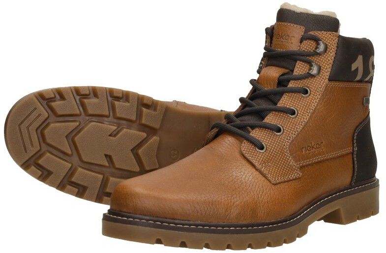 Rieker Veterschoenen Hoog cognac