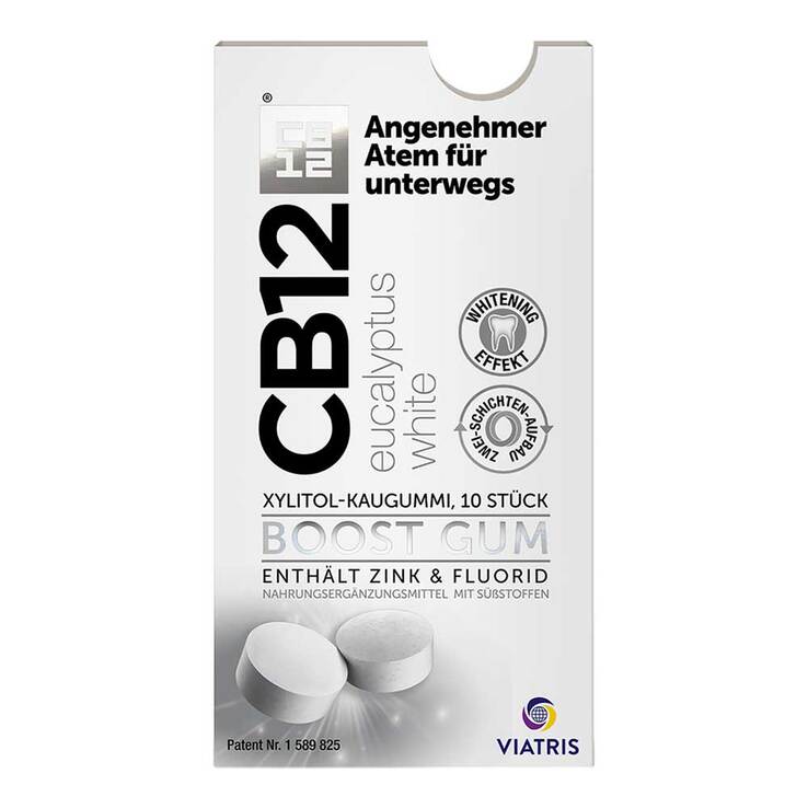 CB12 boost Eucalyptus white Kaugummi, 10 St