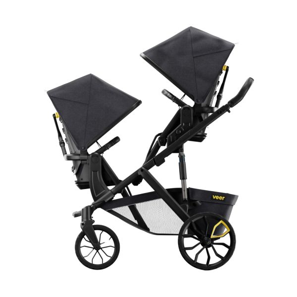VEER Switchback &Roll Duowagen - Donkergrijs / Zwart