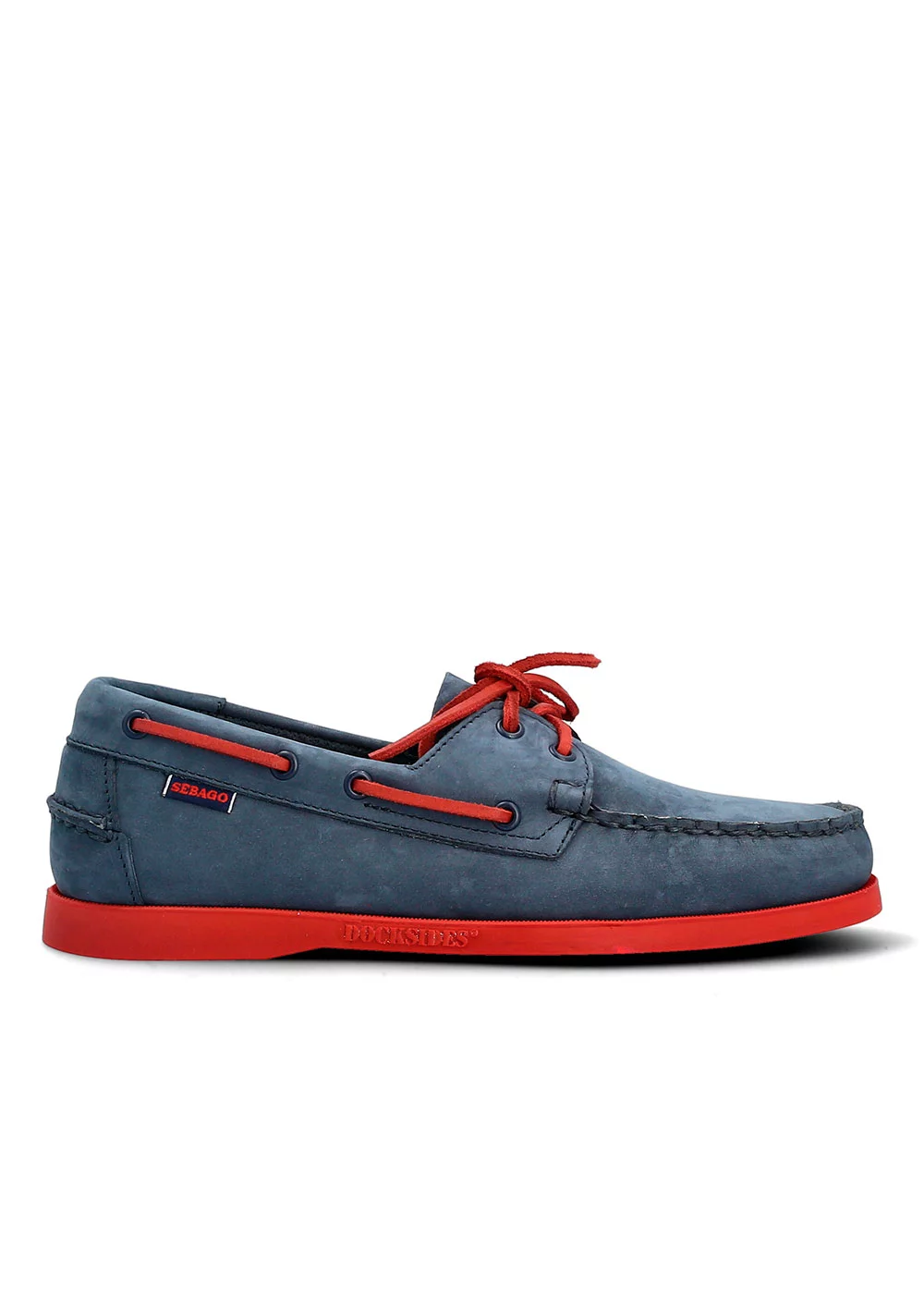 DOCKSIDE PORTLAND NUBUCK BLUE NAVY RED NAVY