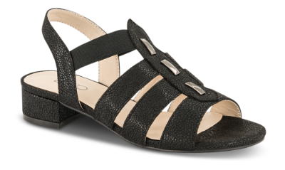 B&CO Damesandal med hæl Sort 4213102610