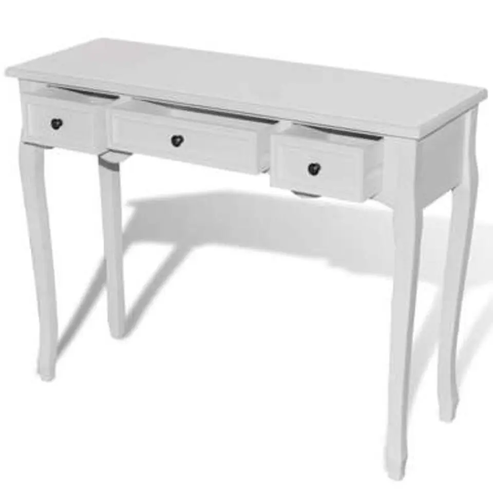 vidaXL - Kaptafel - Wit - Hout