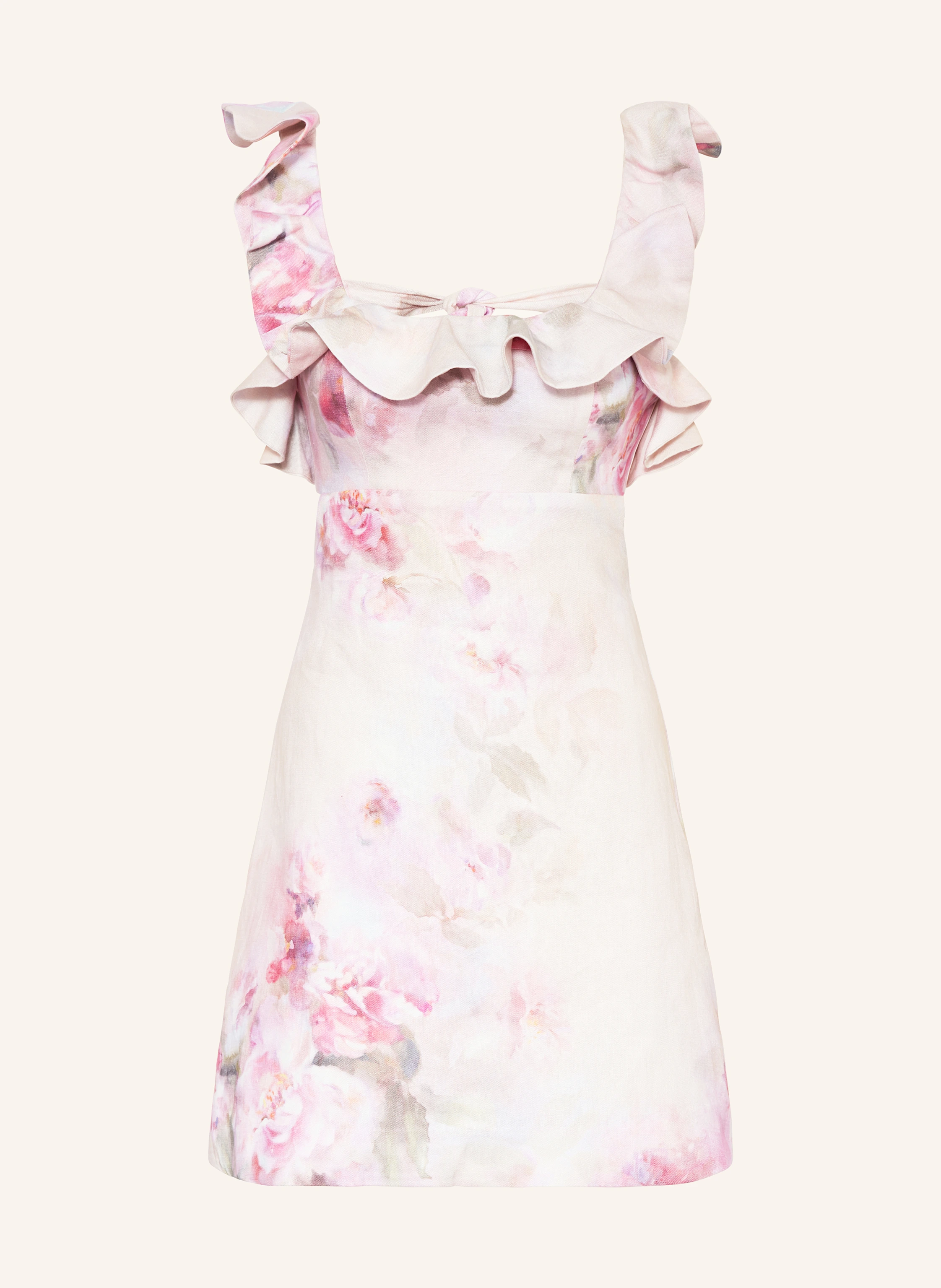 ZIMMERMANN Leinenkleid CRUSH mit Volants