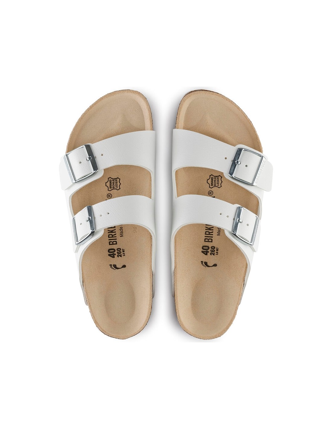 birkenstock Mules homme arizona blanc