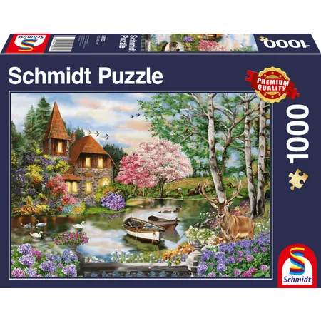 Schmidt Spiele Puzzle - Haus am See, 1000 Teile