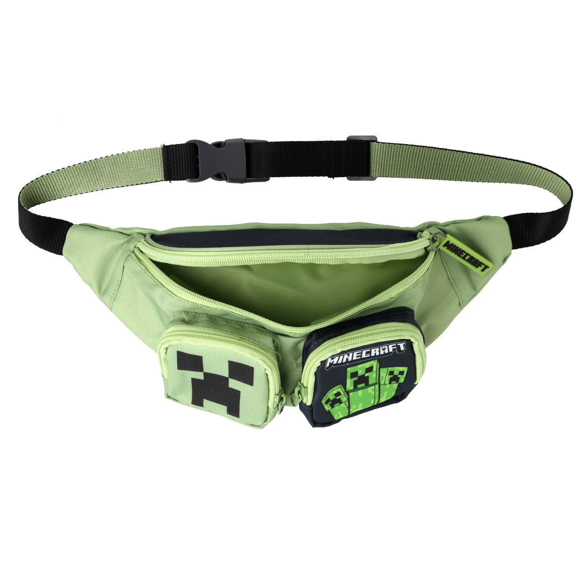 Topolino Minecraft Gürteltasche mit Reißverschluss grün