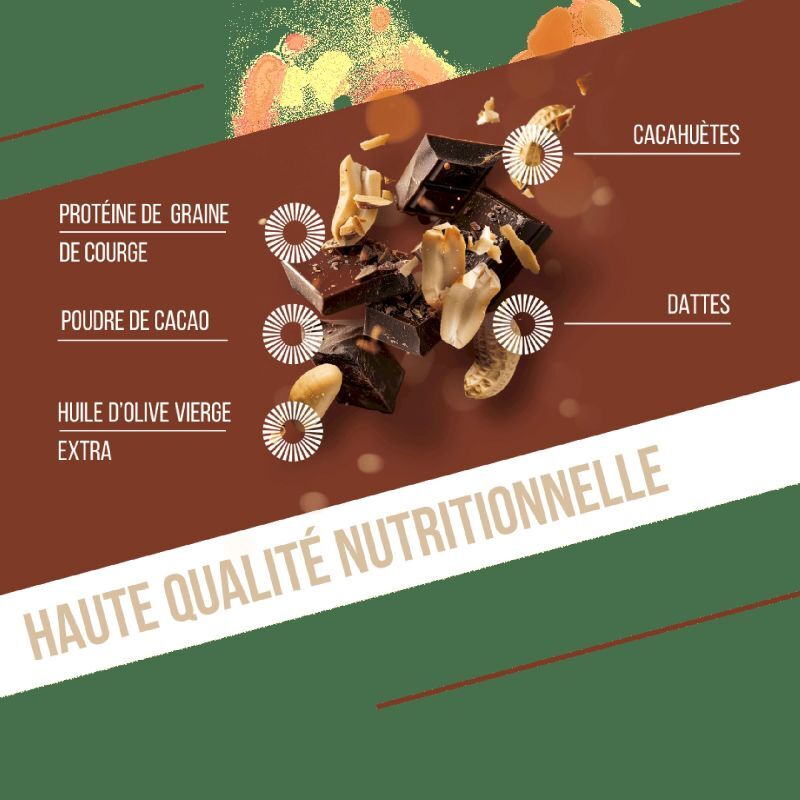 Chocolat-Cacahuètes - Barre énergétique