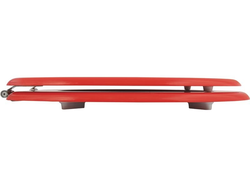 MSV Toilettensitz Rot Toilettensitz aus MDF mit Edelstahlscharnieren
