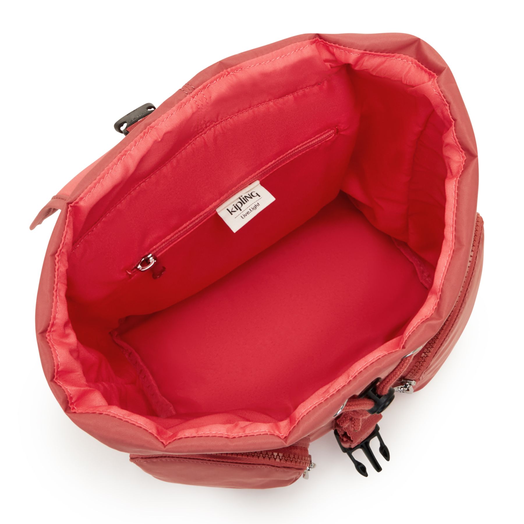 ANTO S Petit sac à dos avec cordon de serrage et poches avant - Grand Rose