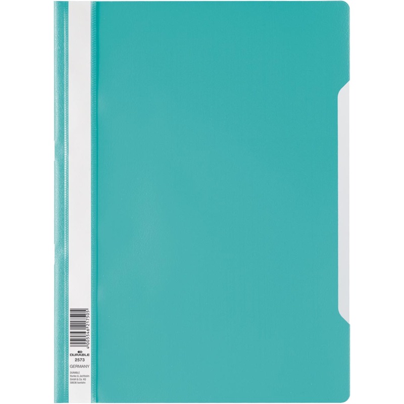 Chemise de présentation à lamelles Durable 22,8 x 31 cm couleur - boîte de 50