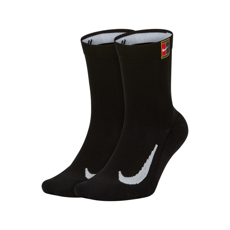 Chaussettes tennis NikeCourt x2 Multiplier Cushioned (noir)