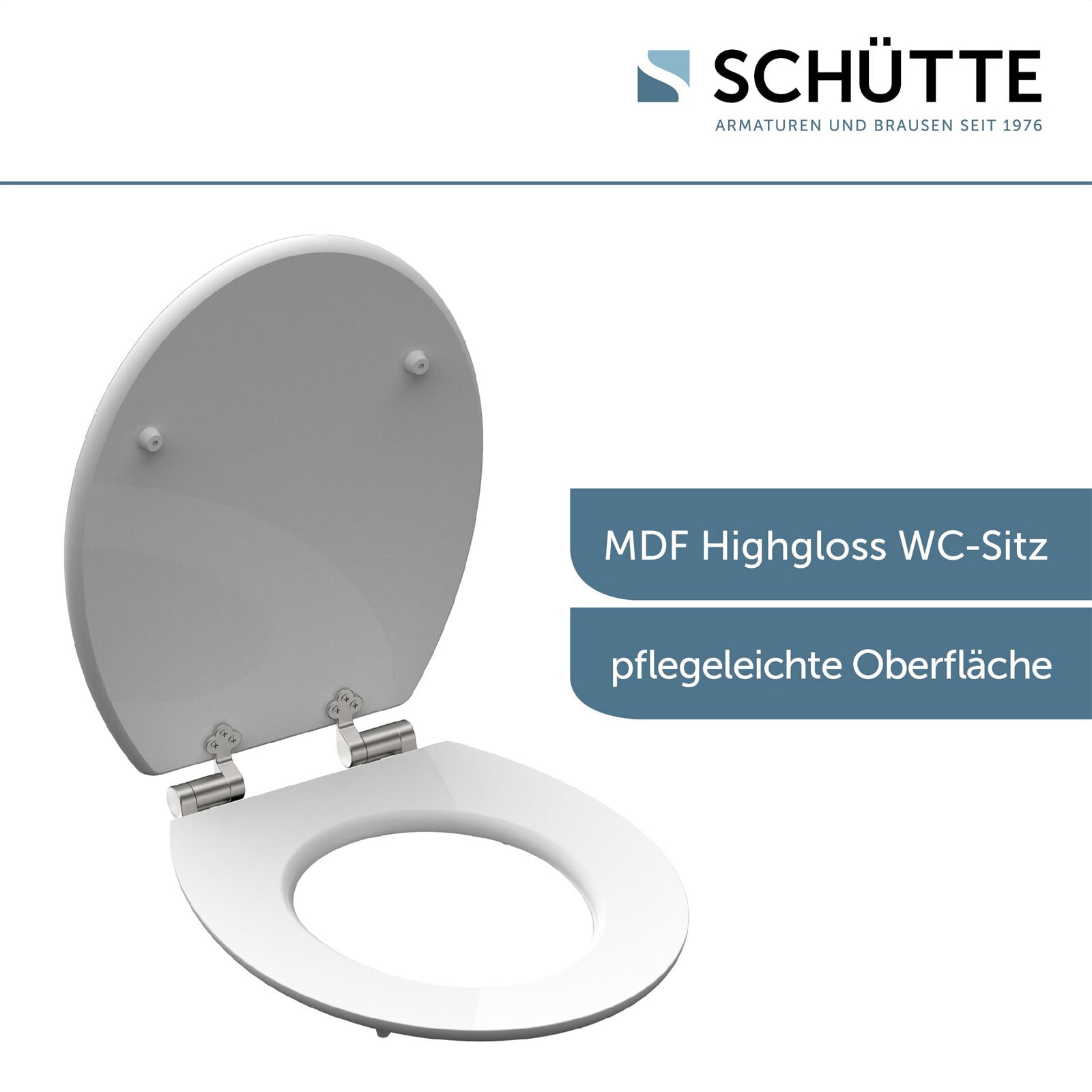 SCHÜTTE WC-Sitz Diamond Weiß Highgloss Absenkautomatik