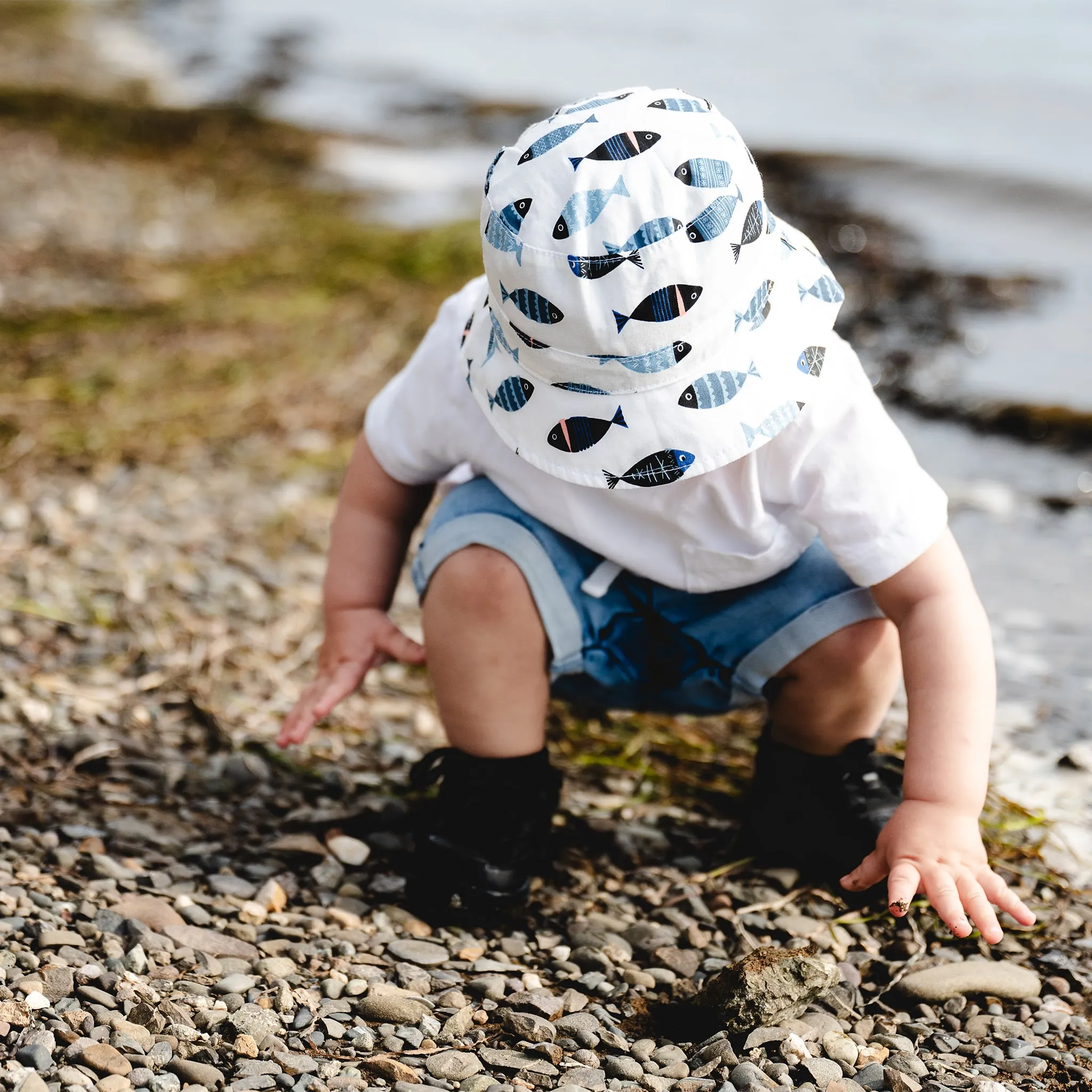 Calikids Chapeau Imprimé Poissons 0-9mois