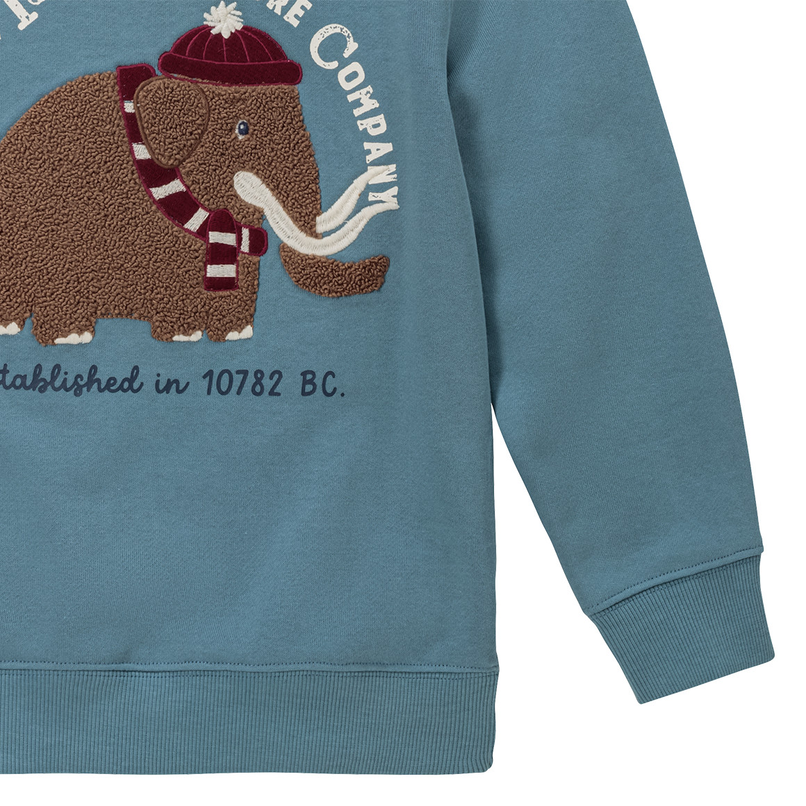 Topolino Kinder Sweatshirt mit Frottee-Applikation blau