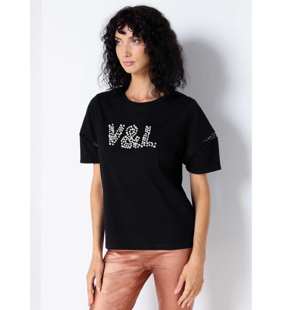 Victorio & Lucchino, Camiseta preta V&L Pearls