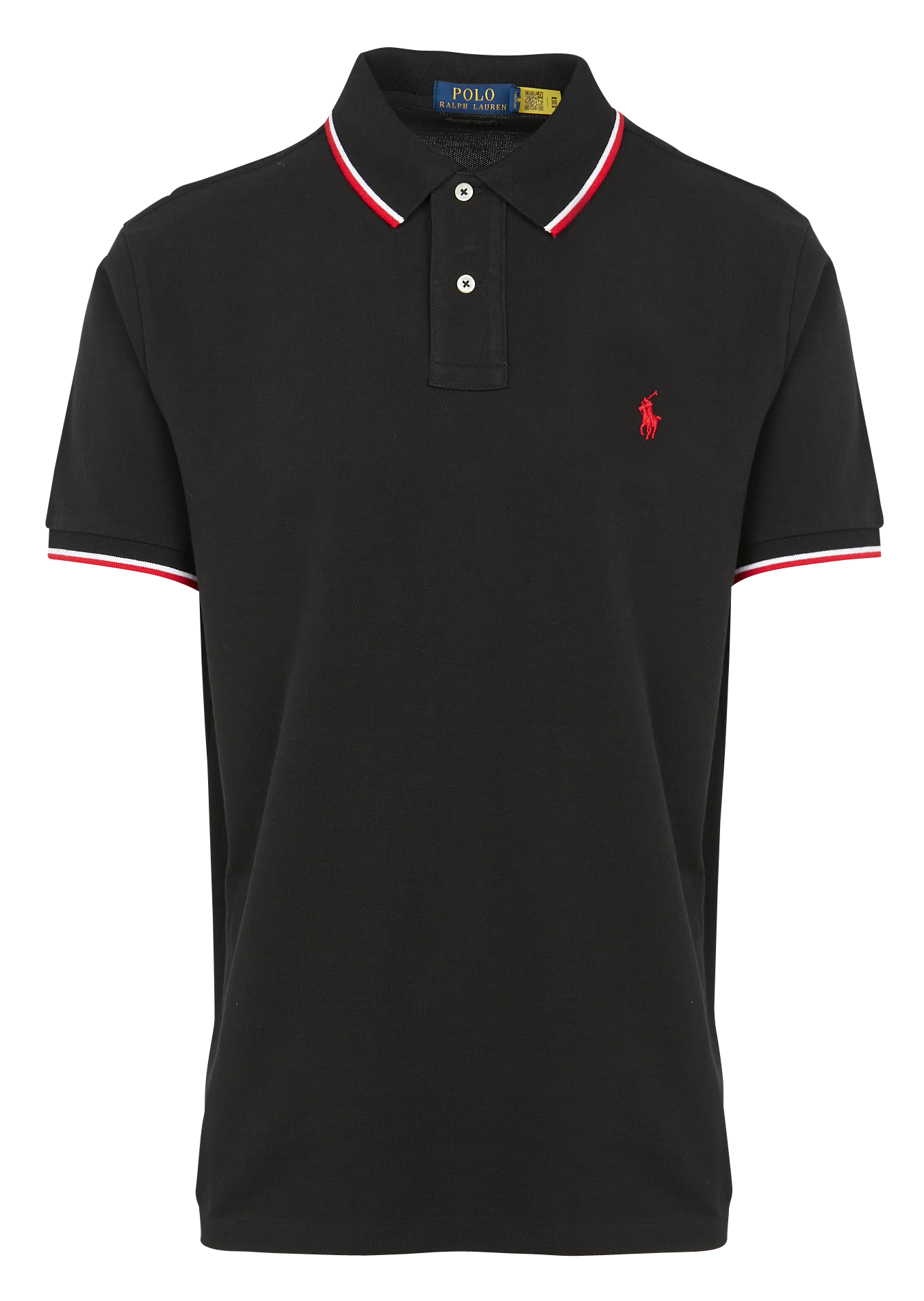 Polo slim-fit en coton | Noir