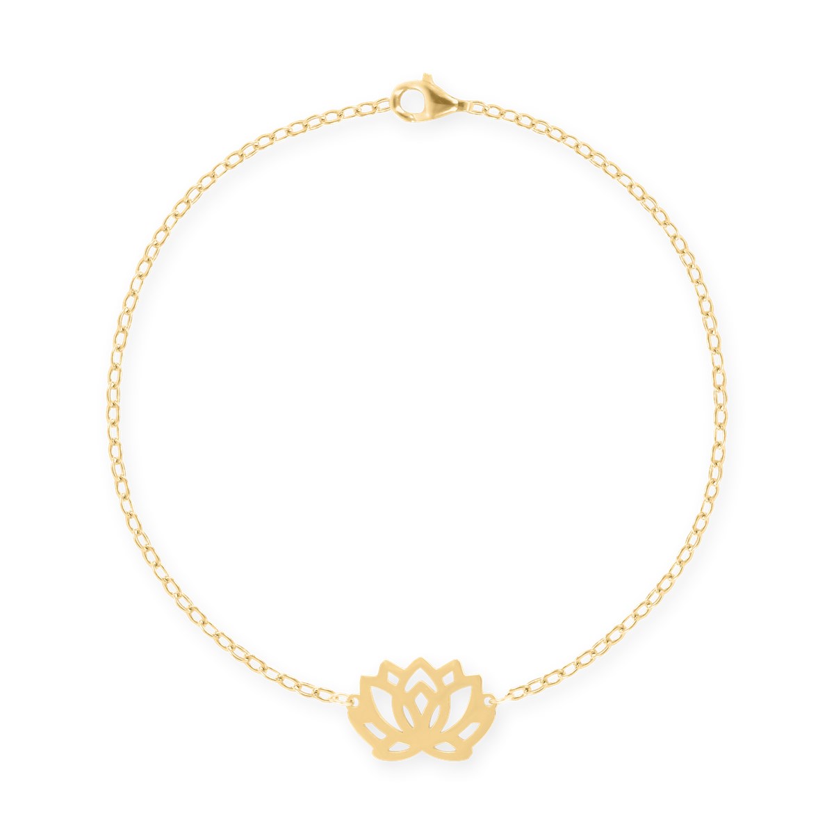 Bracelet en acier plaqué jaune