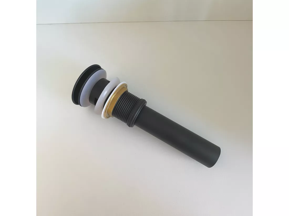 Bonde Up noire pour vasque encastrée