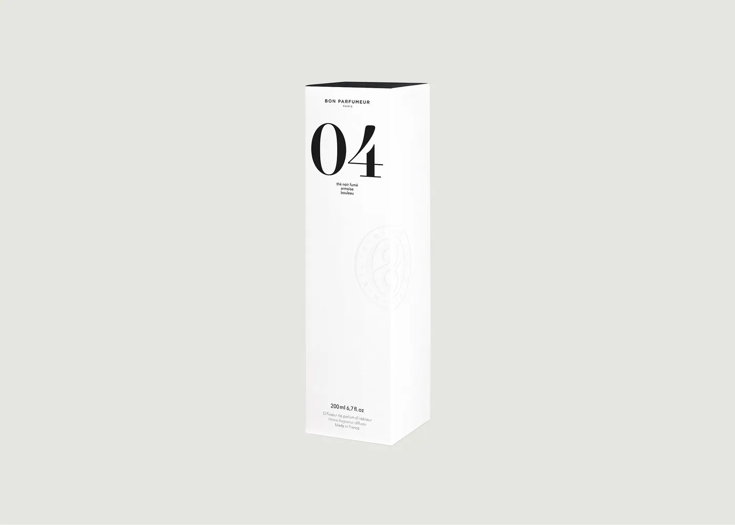 Diffuseur de Parfum d’Intérieur 04 : Thé Noir Fumé, Armoise, Bouleau Bon Parfumeur
