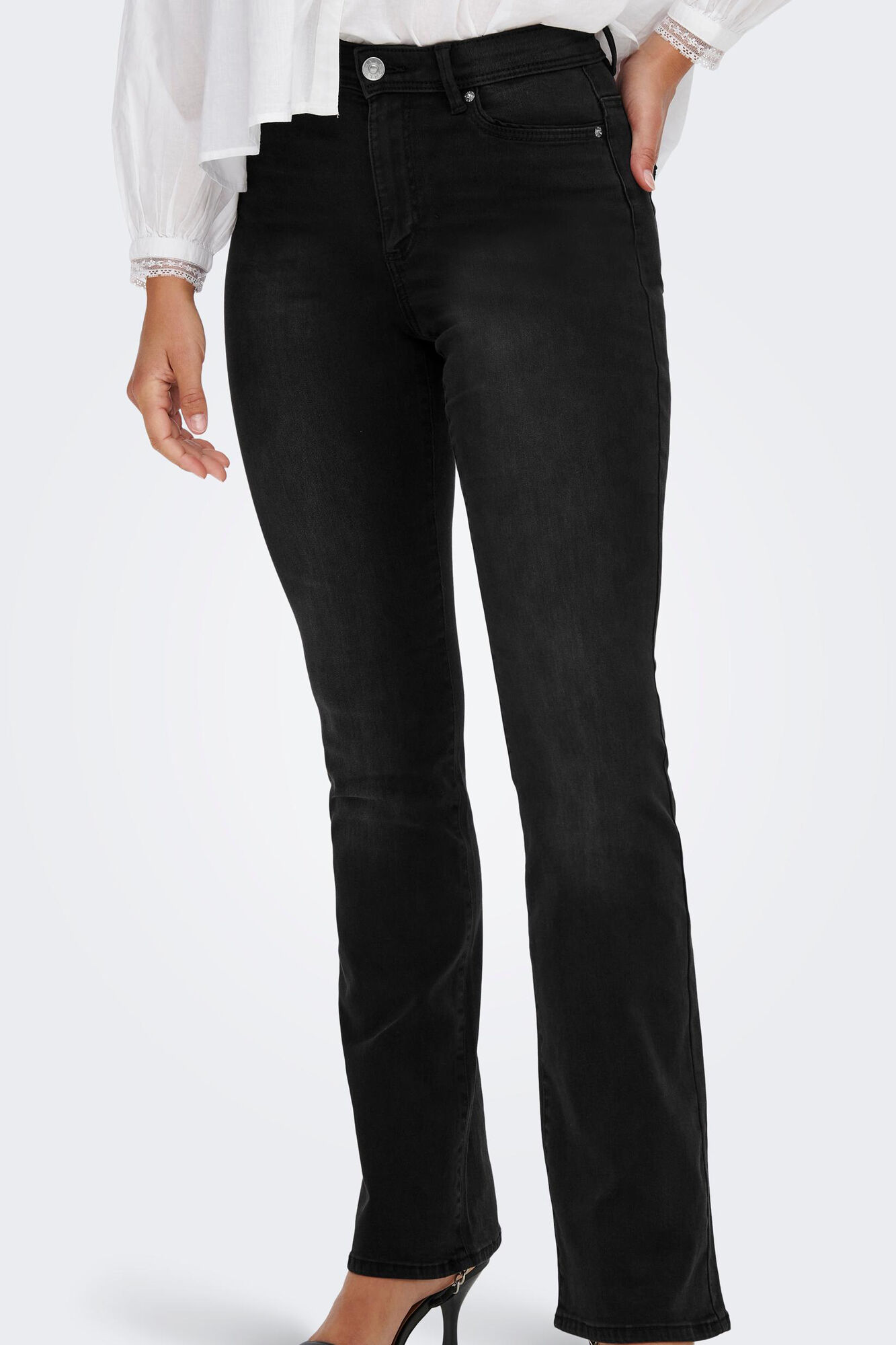 Calça jeans reta