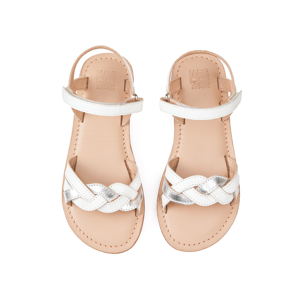 COLEÇÃO LA REDOUTE<br>Sandálias de couro com velcro