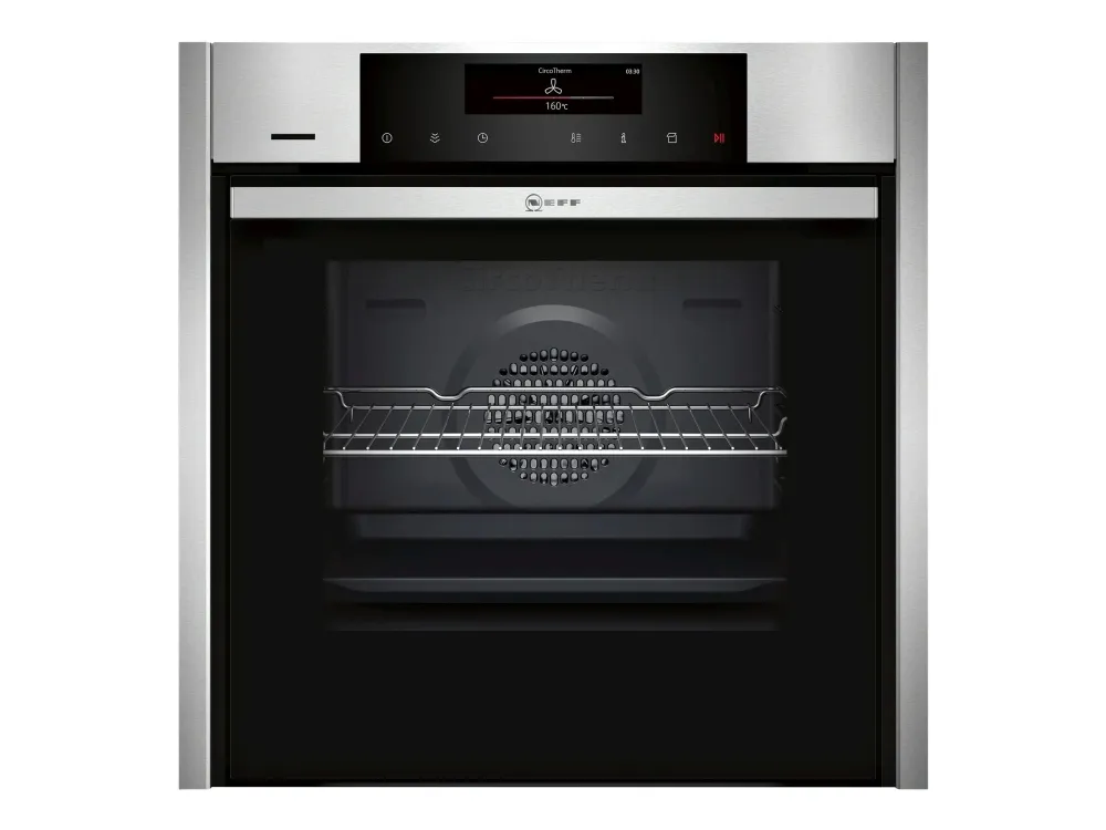 Neff N 90 B46FT62H0 - Ovn - med dampfunktion - til indbygning - Wi-Fi - niche - bredde: 56 cm - dybde: 55 cm - højde: 58.5 cm - med selv-rengøring - Klasse A  - rustfrit stål