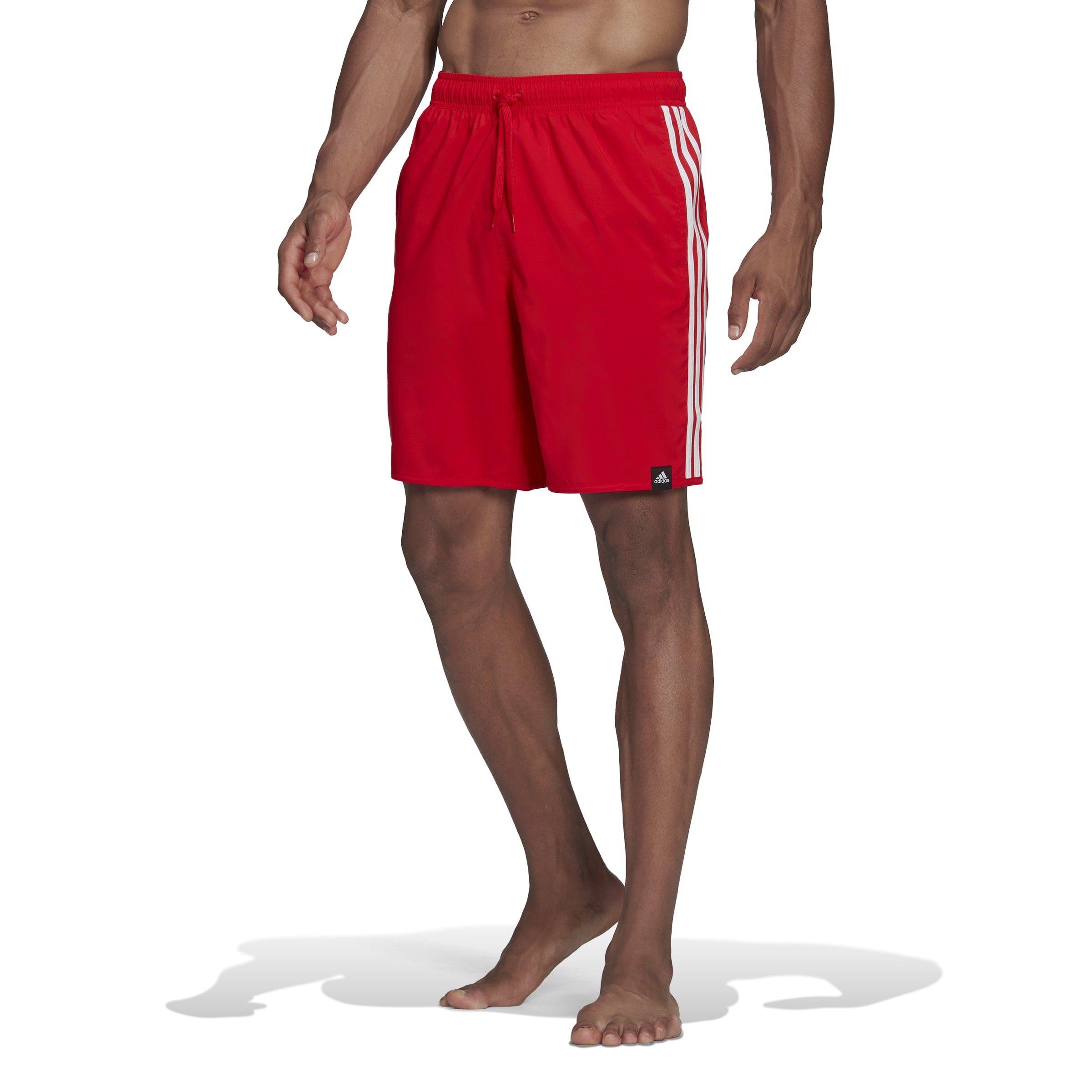 adidas Classic Length 3 Stripes Swim Shorts Mens