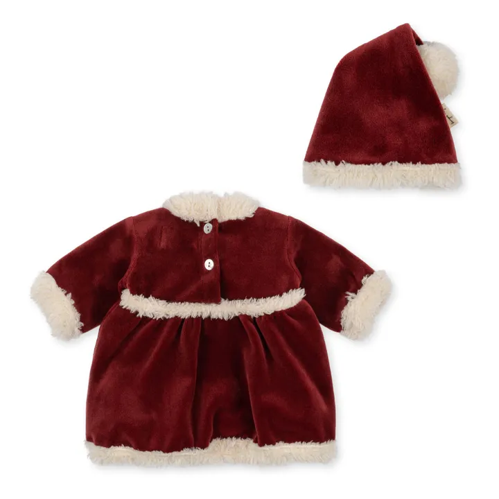 Konges Sløjd Tenue de Noël pour poupée | Rouge