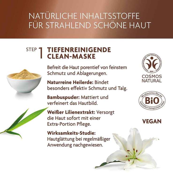 Luvos Heilerde Lifting Booster & Clean Maske 2 + 7,5ml, 1 P