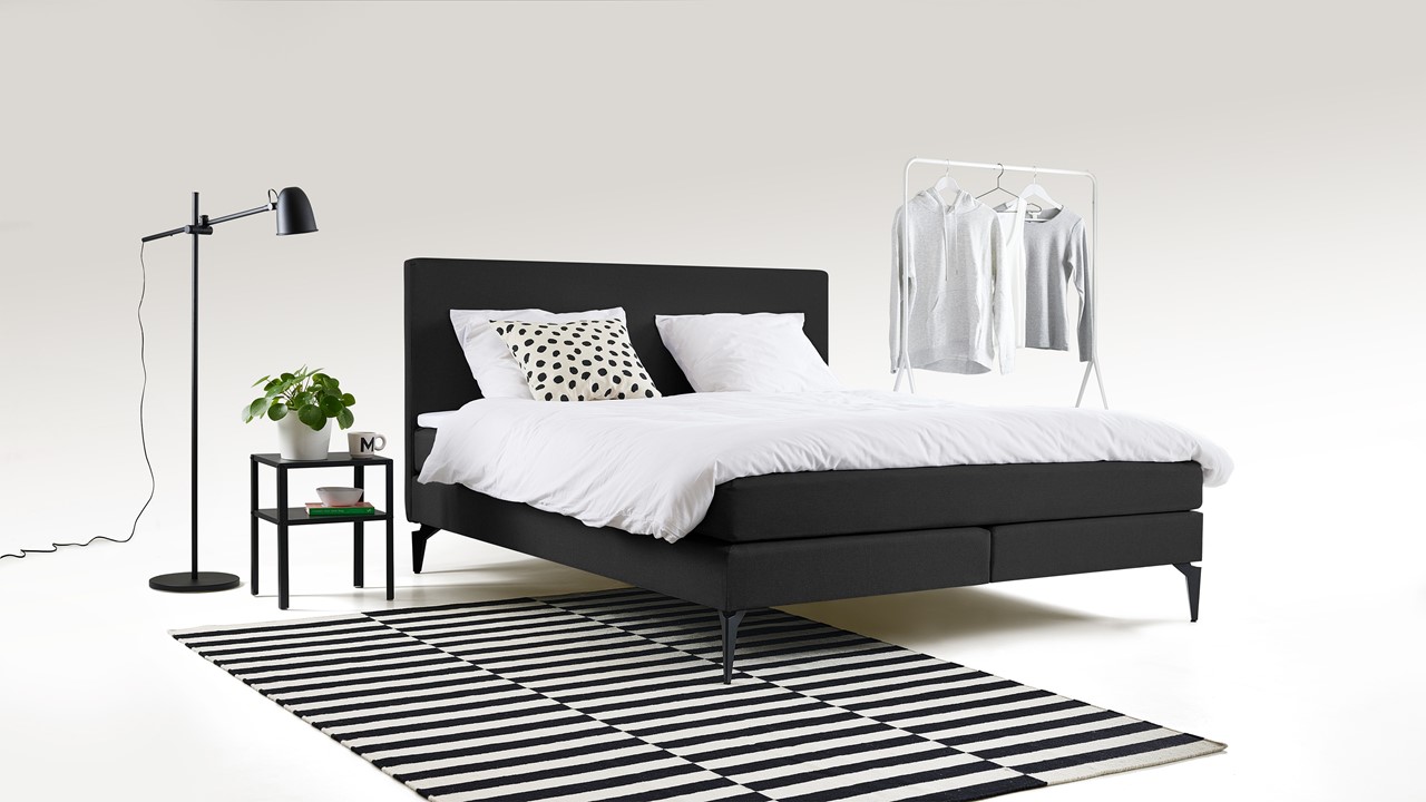 Boxspring Cisano dark grey