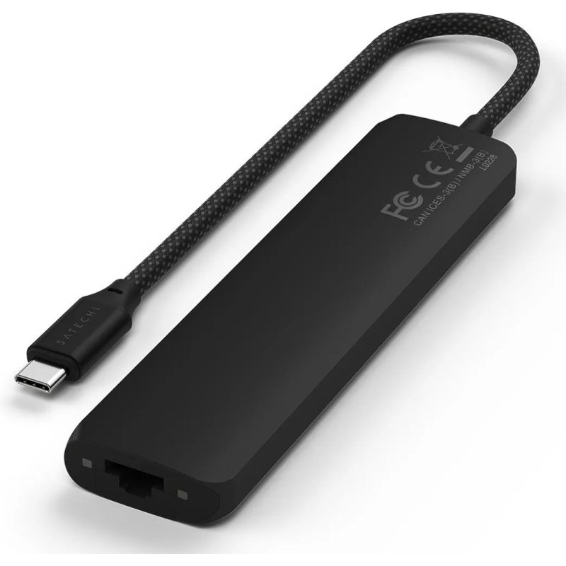 Satechi ST-P7SK hub & concentrateur USB Type-C 10000 Mbit/s Noir