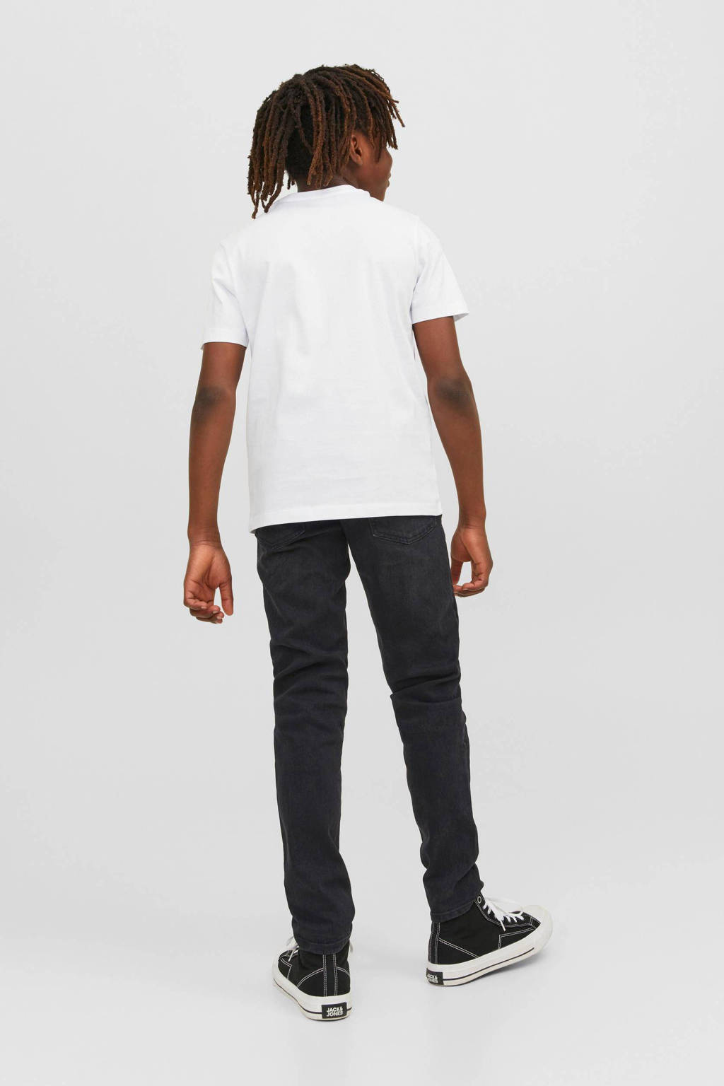 JACK & JONES low waist slim fit jeans JJIGLENN JJORIGINAL black denim