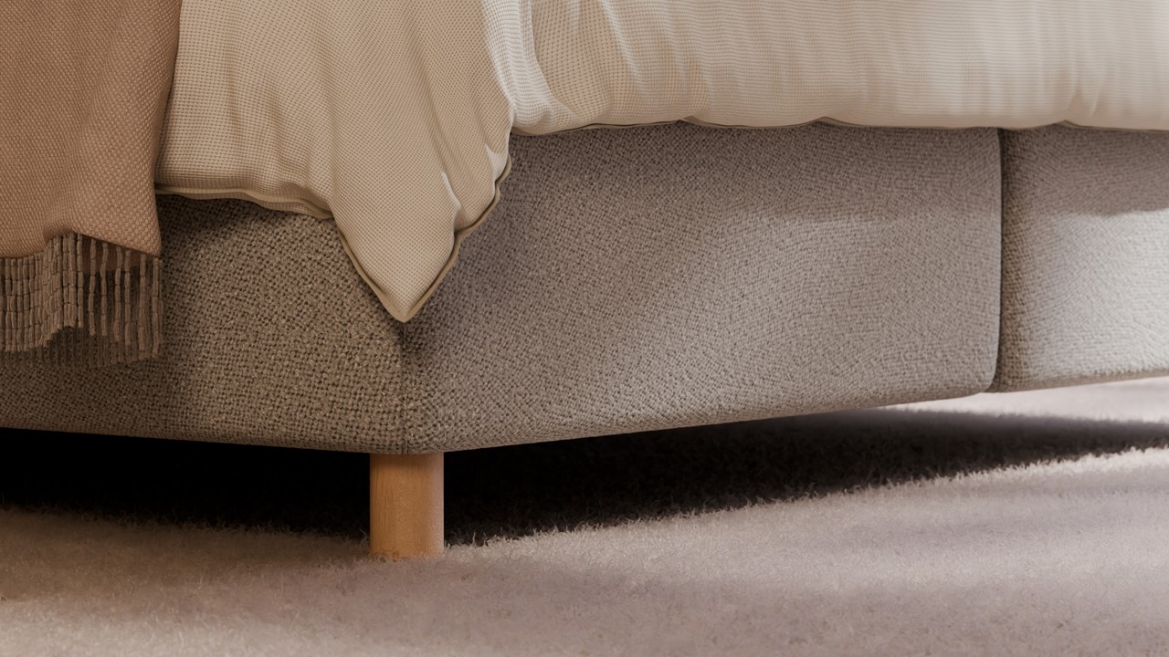 Boxspring Flow met Kårlsson Excellence matras - Wool look off white