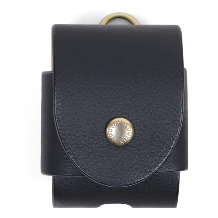 Louvini Coque Airpod 1 & 2 Joe en cuir | Noir