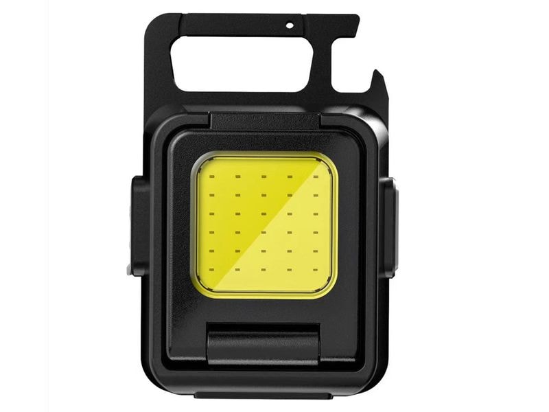 FTM Taschenlampe Multifunktions-LED-Leuchten-Set 4 Stück, 9 Mit Karabinerhaken, Kapselheber, Magnet, Stativgewinde