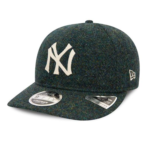 New Era New York Yankees Harris Tweed 9Fifty Retro Crown Cap, Navy, M/L