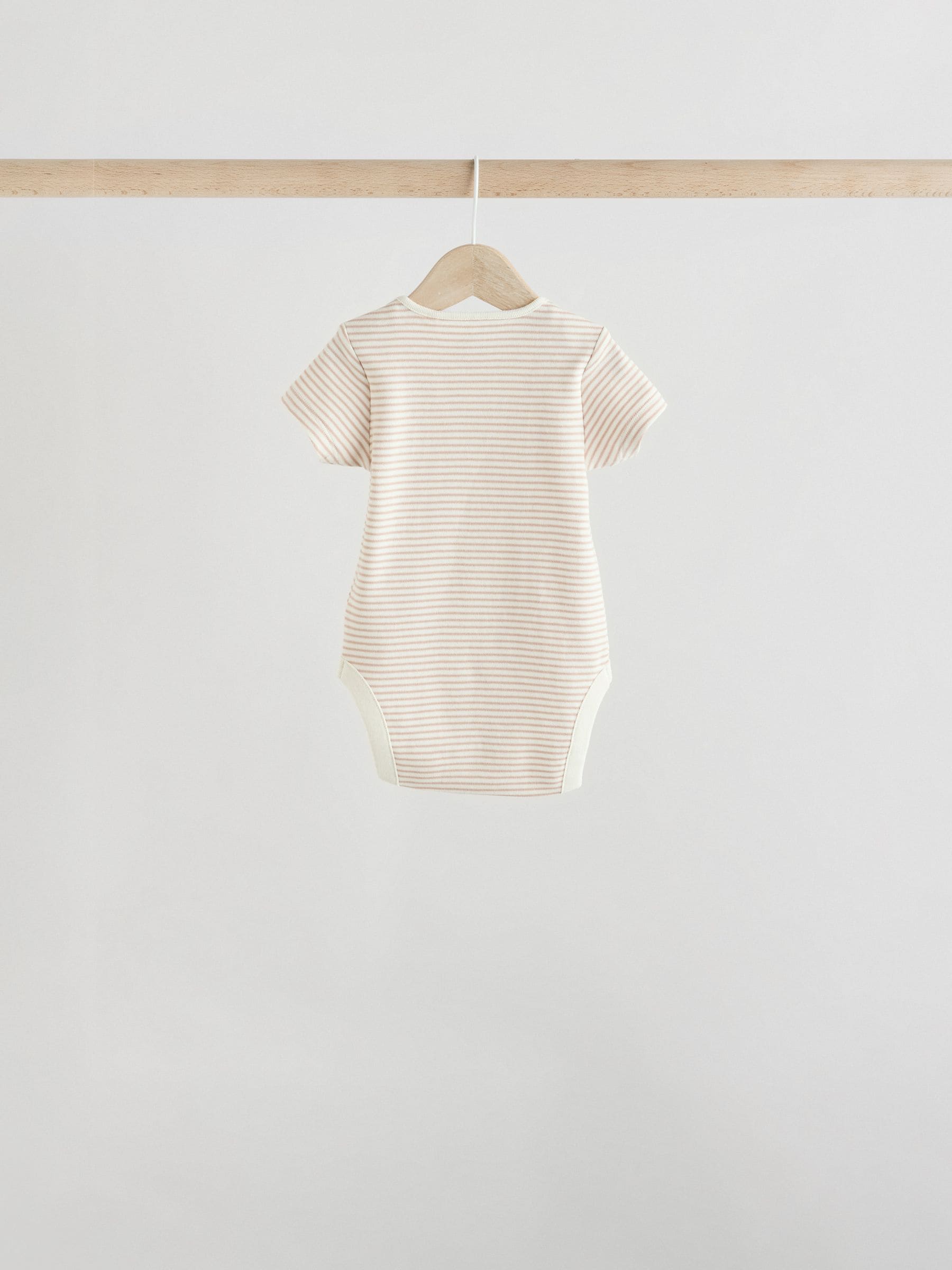 Grijs met zebraprint - Baby Bodysuits met Korte mouwen 100% katoen 5 verpakking