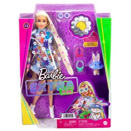 Barbie Extra Puppe Flower Power, Anziehpuppe, Modepuppe