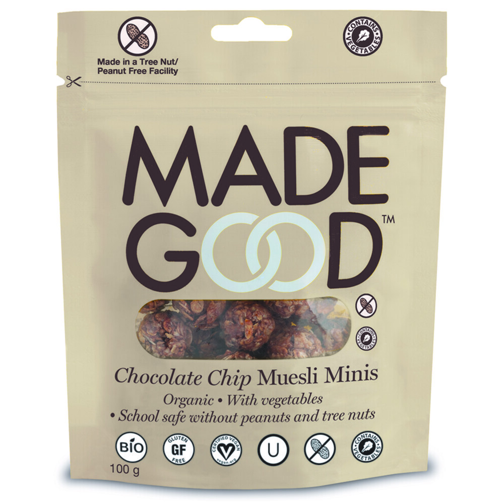 3x MadeGood Granola Mini's Chocolate Chip100 gr