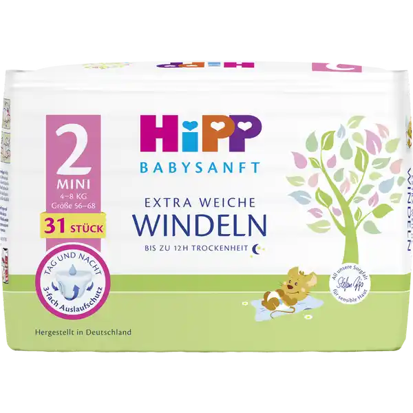 Babysanft Windeln Mini Größe 2 (4-8 kg)