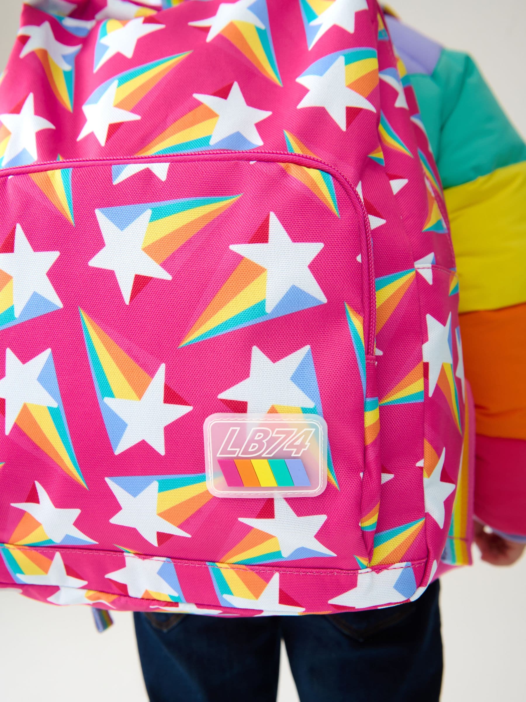 Roze met sterren - Little Bird by Jools Oliver regenboogrugzak