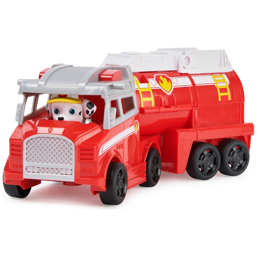 PAW Patrol, Big Truck Pup's Marshall Verwandlungs-Spielzeug-LKW mit Actionfigur